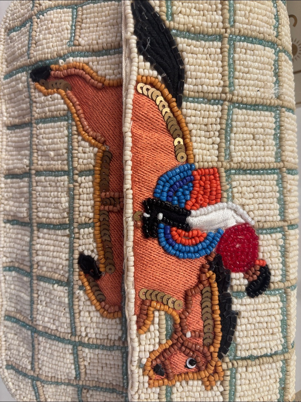 NWT SOL and Mer beaded bag animal edition - jockey and horse - Picture 2 of 7